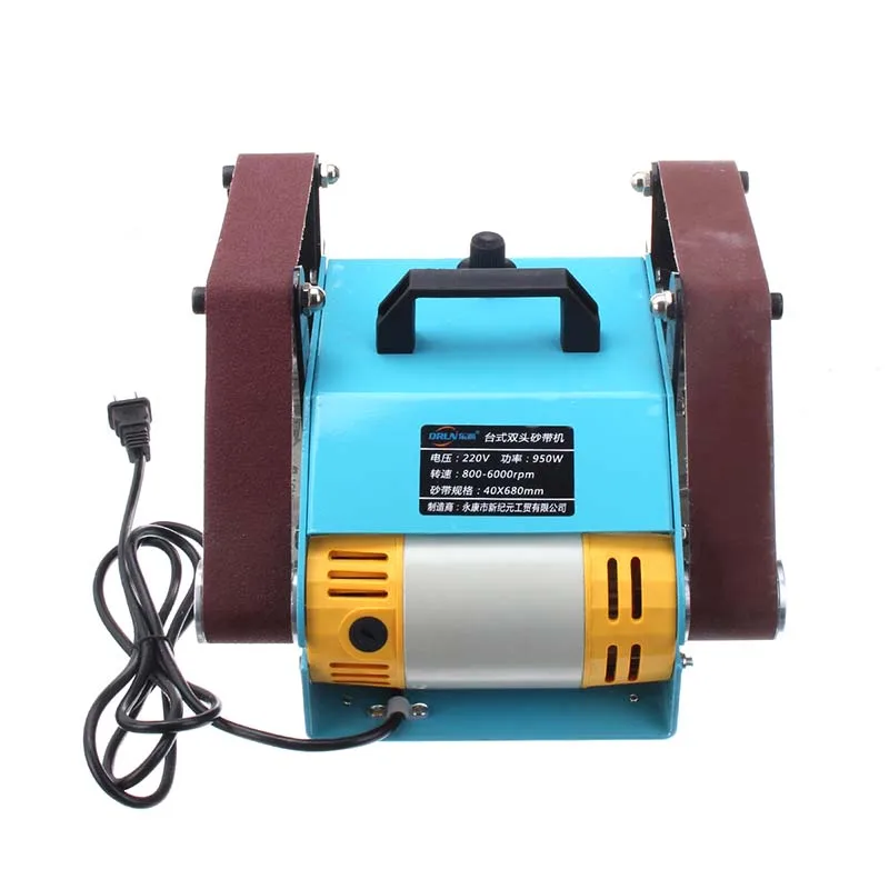 Эффективная 950W 220V многофункциональная двухосевая шлифовальная машина для рабочего стола шлифовальный ремень адаптер шлифовальная полировальная машина шлифовальная машина