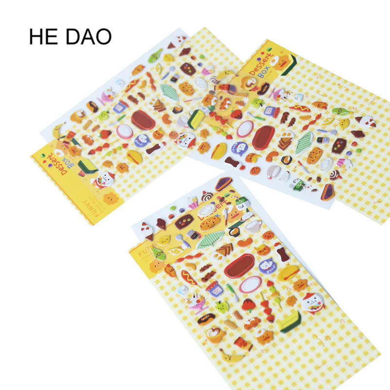 1 шт. милые наклейки объемные 3D рисунки из мультфильма ПВХ девочки/Мальчики День