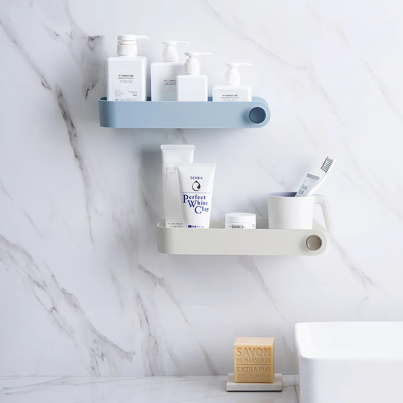 

Полка для ванной комнаты, держатель для шампуня, настенные полки для душа, косметическая стойка с крючком, Домашний Органайзер, аксессуары д...