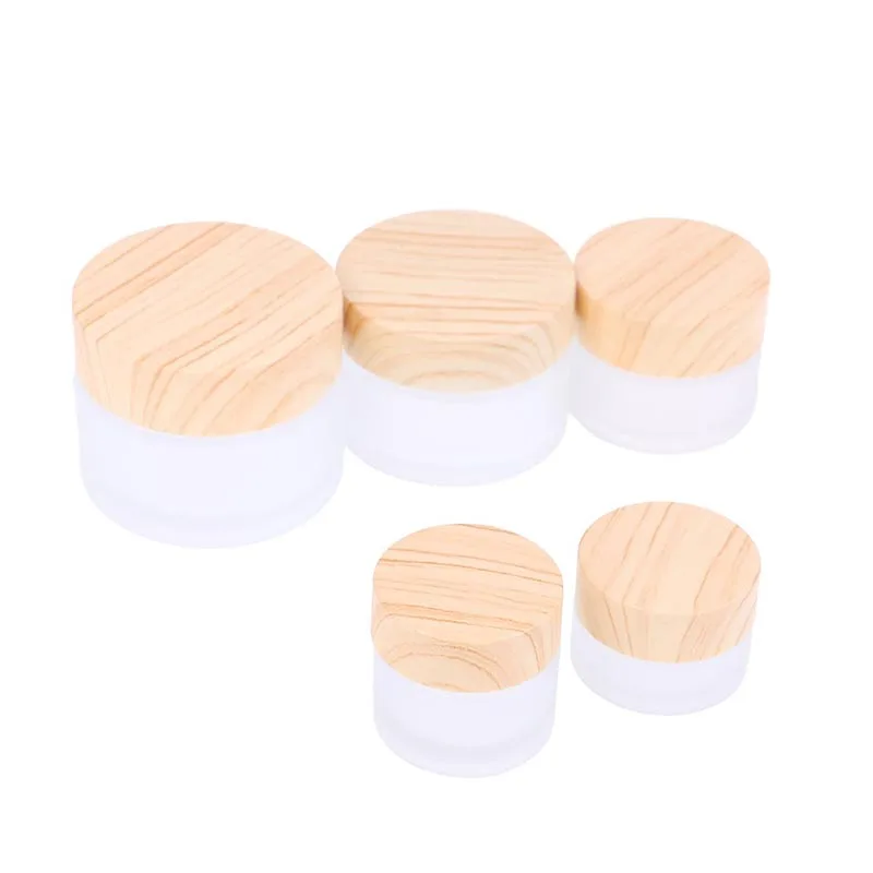 12x50g 30g 1 5g 10g банка для крема из морозного стекла с пластиковыми имитационными