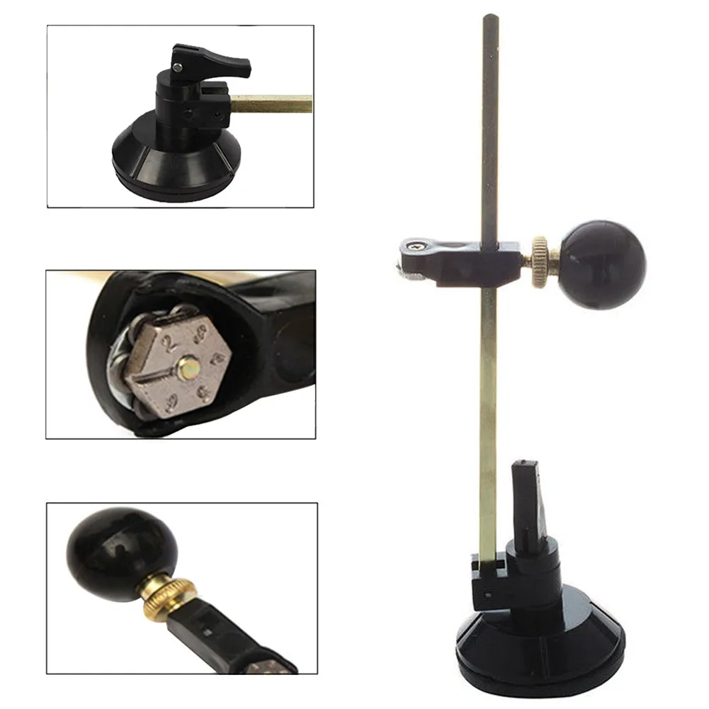 

6 Wheels Glass Cutter Suction Cup With Scale Circular Professional Knob Portable Durable Simple Easy Operate Scribe