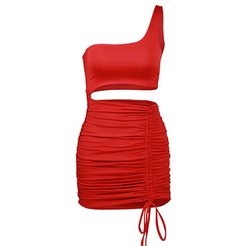 

Sexy Bandage Hollow Dress Women Summer Bodycon Dress Womens Ruched Backless Mini Club Party Ladies Dresses For Women Clothes