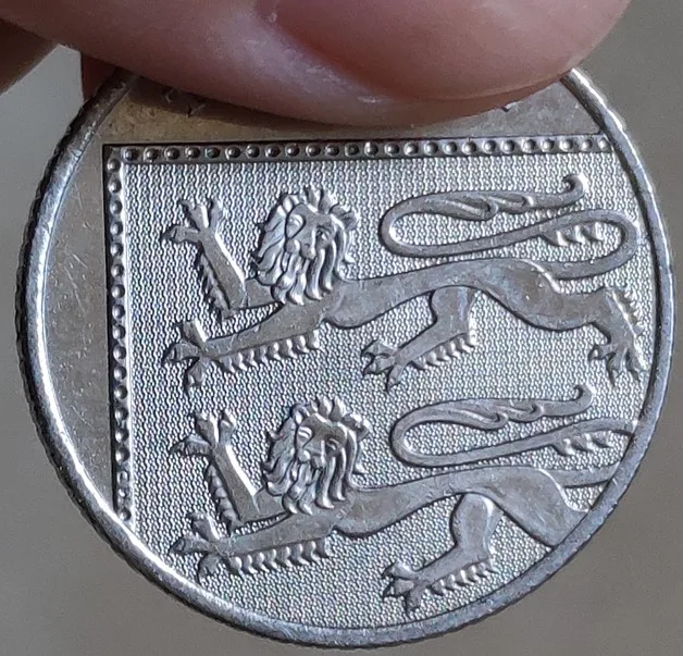 24 мм британская 100% настоящая монета оригинальная коллекция | Дом и сад