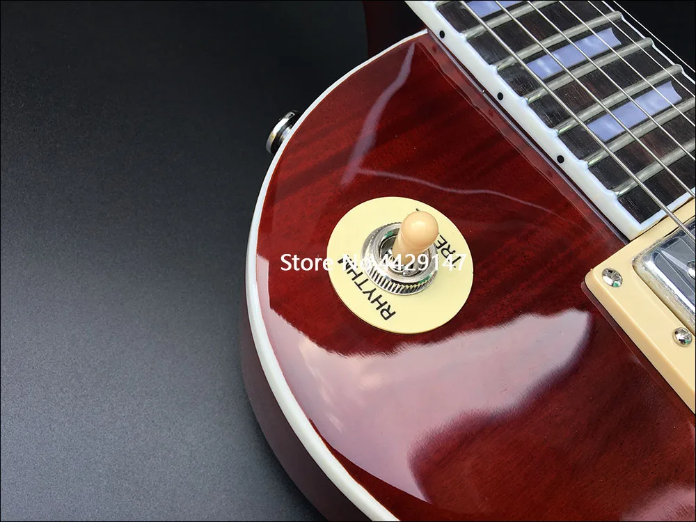 2020 Высококачественная электрическая гитара корпус из твердого красного дерева с