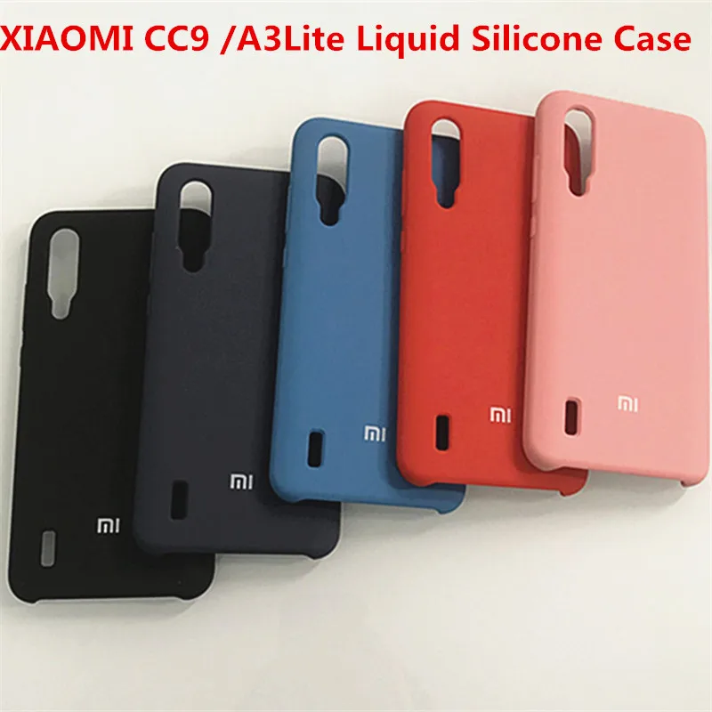 Для Xiaomi Mi 9 Lite CC9 A3Lite оригинальный шелковистый мягкий на ощупь жидкий силиконовый