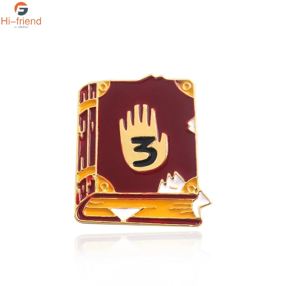 

Journal 3 Brooches Pins Dipper Diepsloot Diary Book Pendant Badges Brooches for Women Men Kids Jewelry Cute Gifts