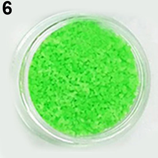 1Pc Glitter Luminous Nail Art Sticker Tips Decoration DIY Acrylic Glow In The Dark Powder Dust Manicure Tool | Красота и здоровье