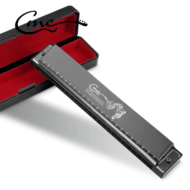 

Гармоника с 24 отверстиями, профессиональная гармоника Tremolo для начинающих взрослых и детей, лучший подарок с жестким чехлом и тканью
