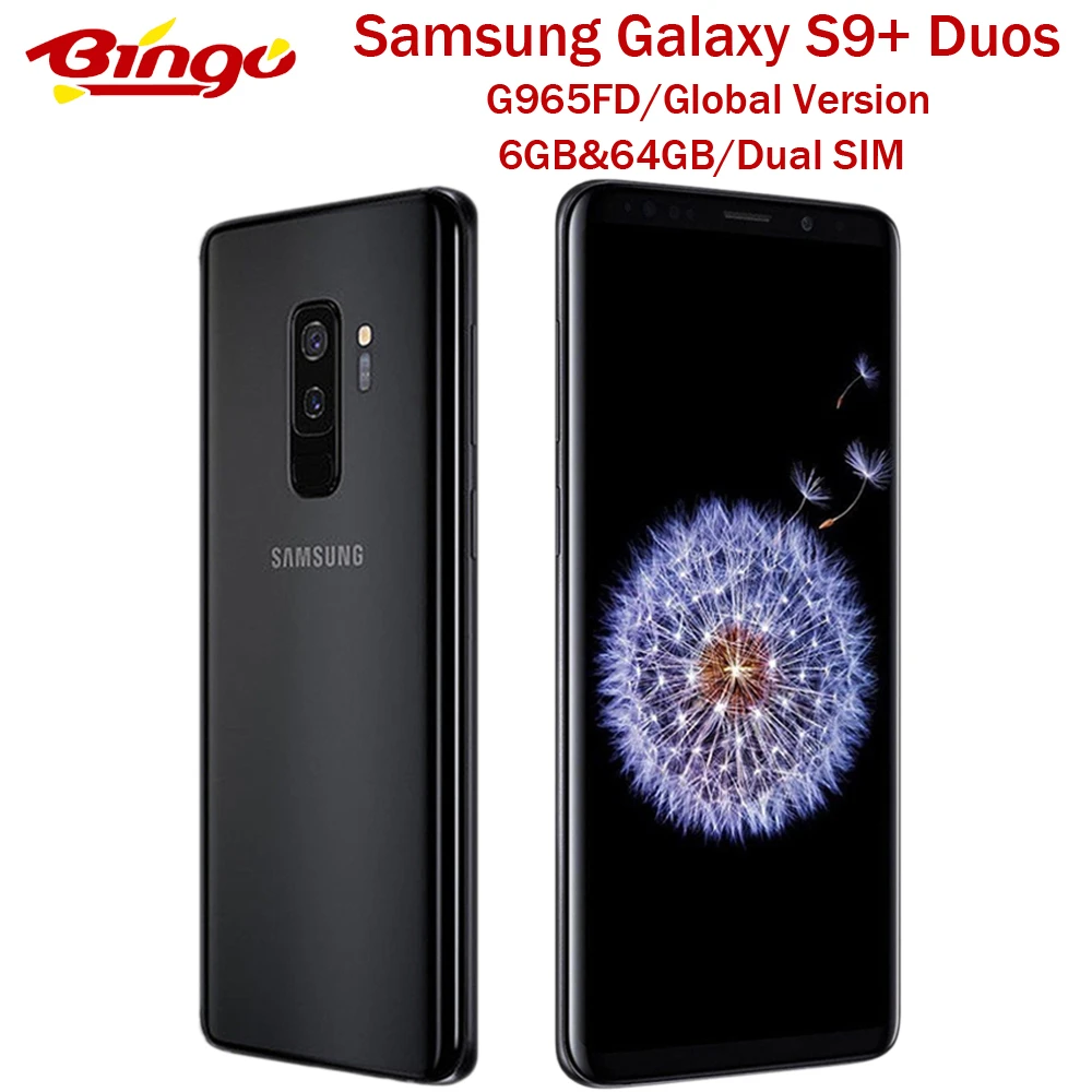 Оригинальный Samsung Galaxy S9 + Plus G965FD с двумя SIM-картами 4G LTE Android мобильный телефон Octa Core