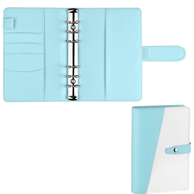 

Budget Binder, for A6 Filler Paper,Loose Leaf Mini Binder Cover with Unique Snap Buckle,A6 Budget Binder for Budgeting