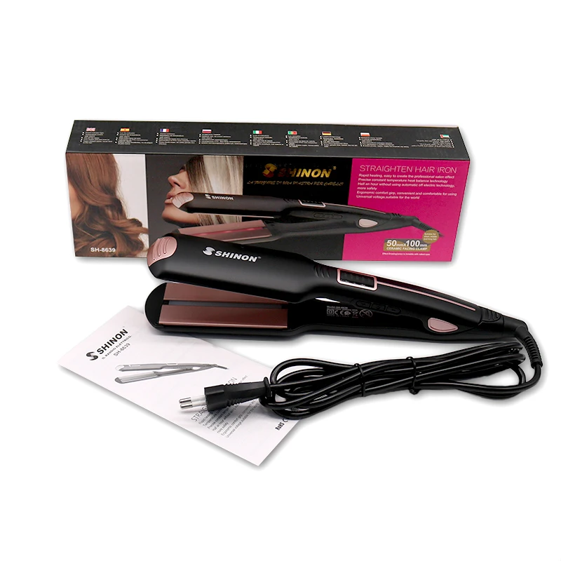 

Pro Infrared Max 450 Hair Straightener Professional Ceramic Flat Iron Hair Straightening Smooth Hairdressing Tool 100-240v