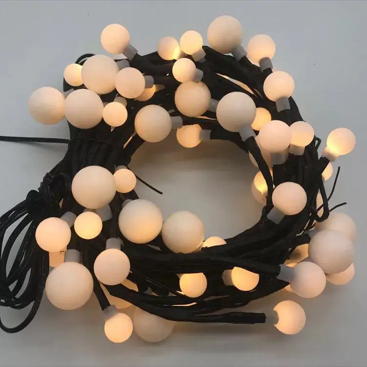 Новый 100 светодиодов ротанга форма большой небольшой шарик гирлянды для