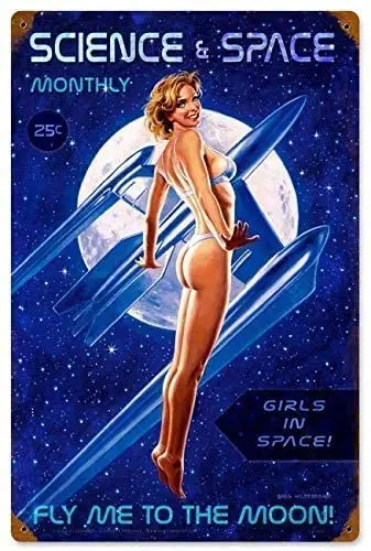 

Xuship PiN Up GiRl Posters Bar Signs Outdoor Bar Signs for Man Cave Personalized