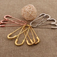 8 pcs large rose goldsilvergold safety pins80mm craft safety pins brooch stitch markersmetal safety pins loops charms