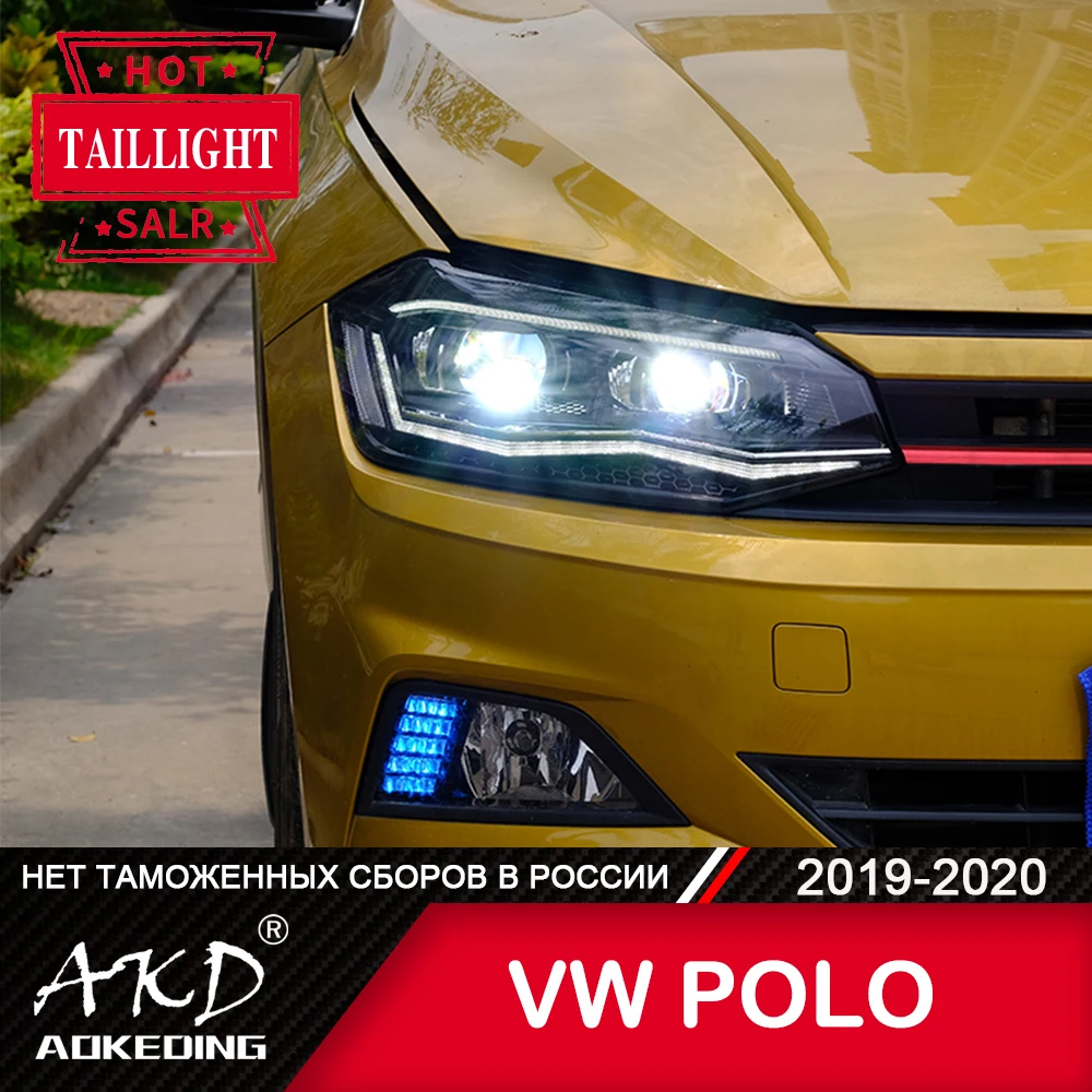 Фара для автомобиля VW new POLO 2019-2020 фары Противотуманные Дневные ходовые огни DRL H7