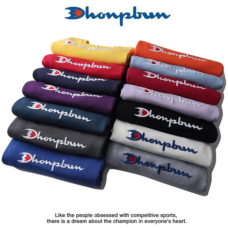 

2021 new spring hoodie round neck classic embroidered loose popular logo top clothes for men and women