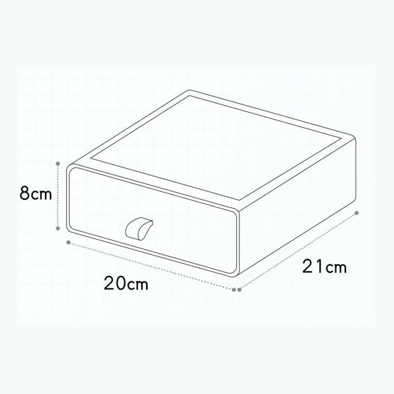 

Drawer Type Compartment Desktop Storage Box Cosmetics Rack Tidy Desk Dust-Proof Artifact On Student Desk Cabinet