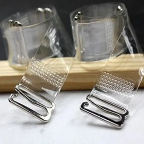 Plastic Buckle Bra Straps Belt Women Elastic Transparent Silicone Adjustable Invisible Bra Accessories Intimates Shoulder Belt