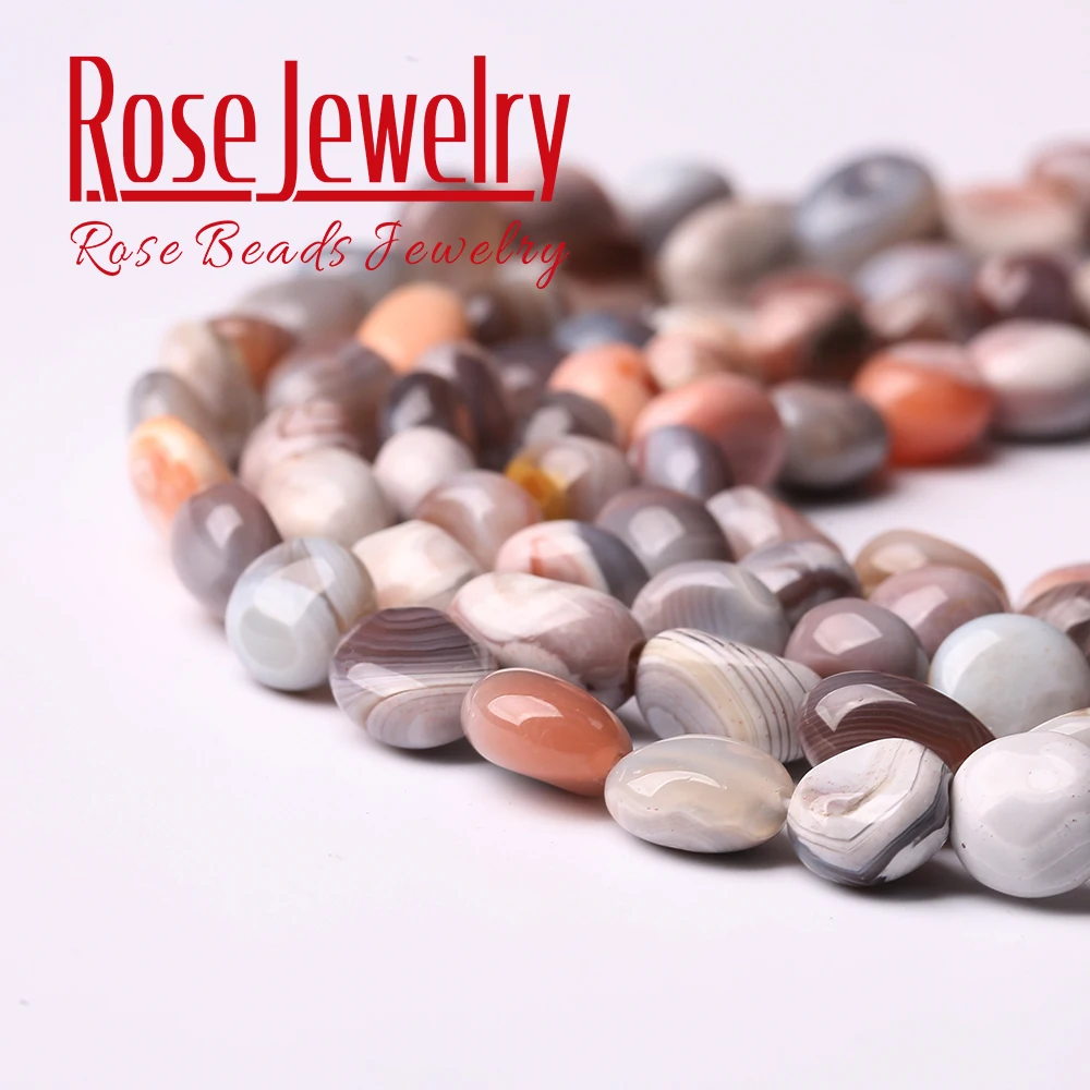 Асимметричные бусины из натурального Ботсвана Агаты сардоникса 6-8 мм для