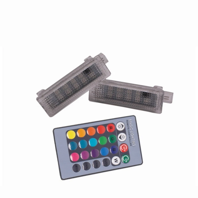 

Car Door Atmosphere Lamp 16 Colors Remote Control Projection Lamp For BMW X3 X4 X5 X6 3 5 7 Series GT Car Styling Accessories