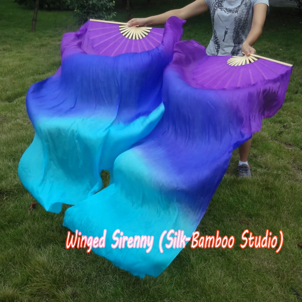 1 пара шелковая Веерная вуаль для танца живота 5 м|fan veil|silk fan veilsbelly dance silk |