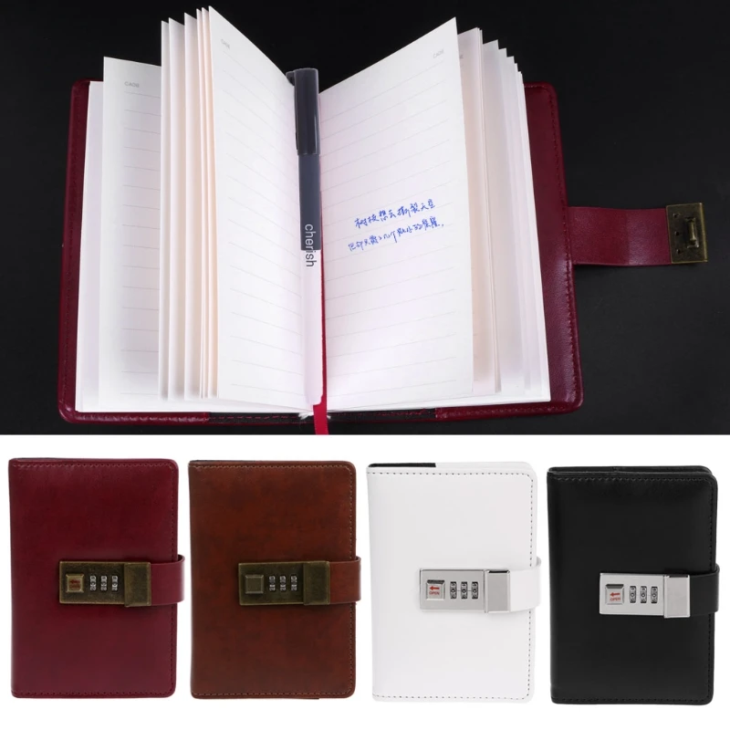 Винтажный Ретро Дневник A7 Codebook Journal с паролем для использования в офисной