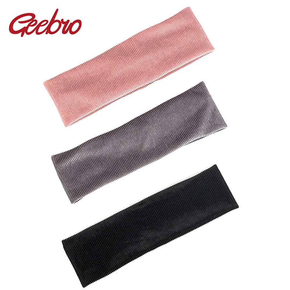 Geebro Новый стиль Мягкие эластичные взрослый ободок для мужчин и женщин унисекс в