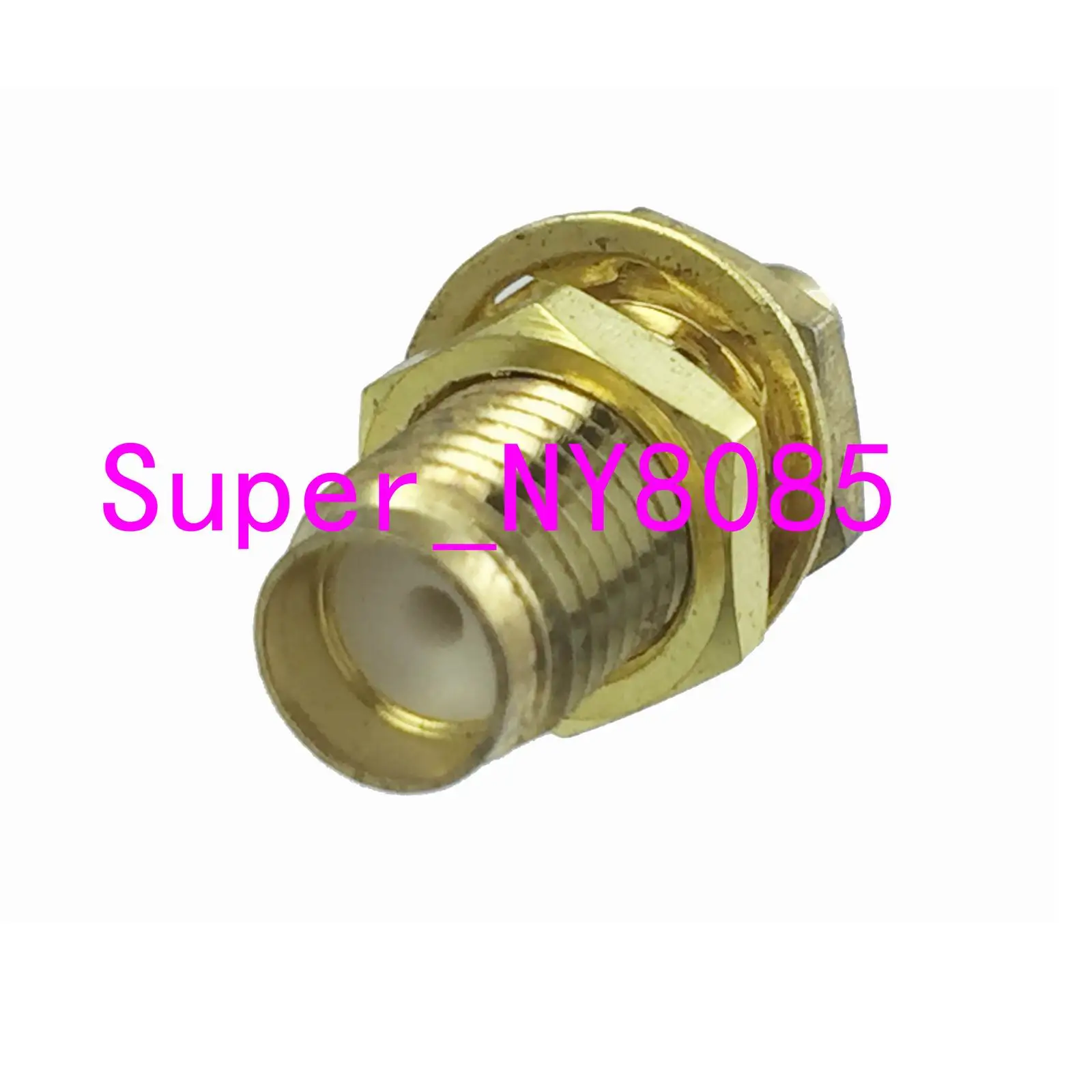 

10pcs connector SMA female nut bulkhead solder RG178 RG196 straight