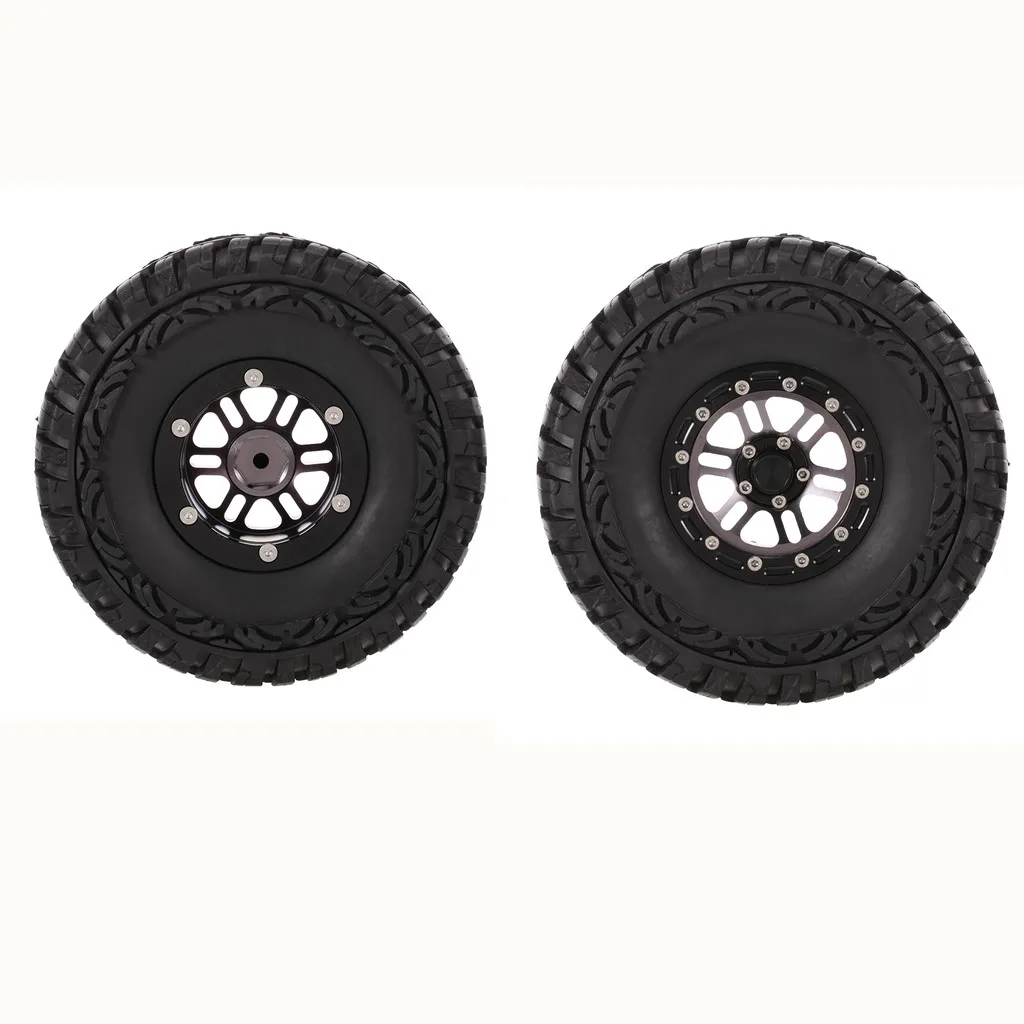 

4pcs Rock Crawler 1/10 Scale 115mm Rubber Tires Tyres & 1.9 inch Wheel Rims
