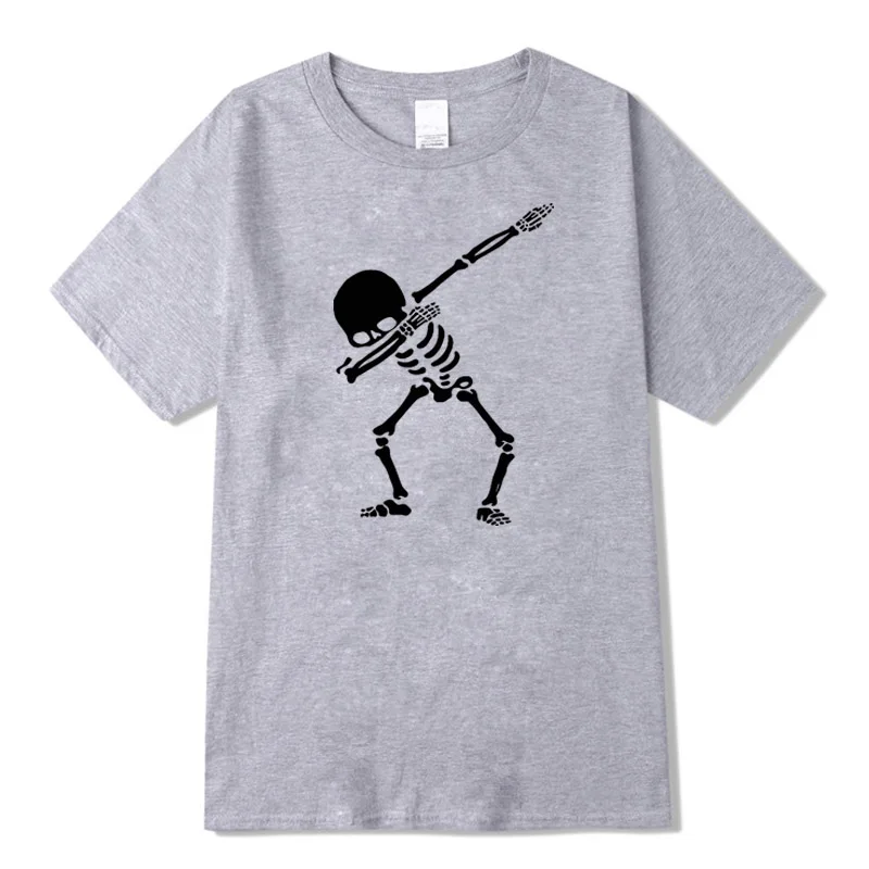 

2021 summer fashion skull dance printing pattern printing men's clothing street sports T-shirt casual T-shirt