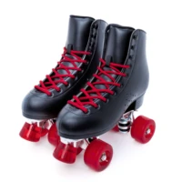 antiet roller skates for women all steel base pu leather classic double row roller skates suitable for indoor and outdoor