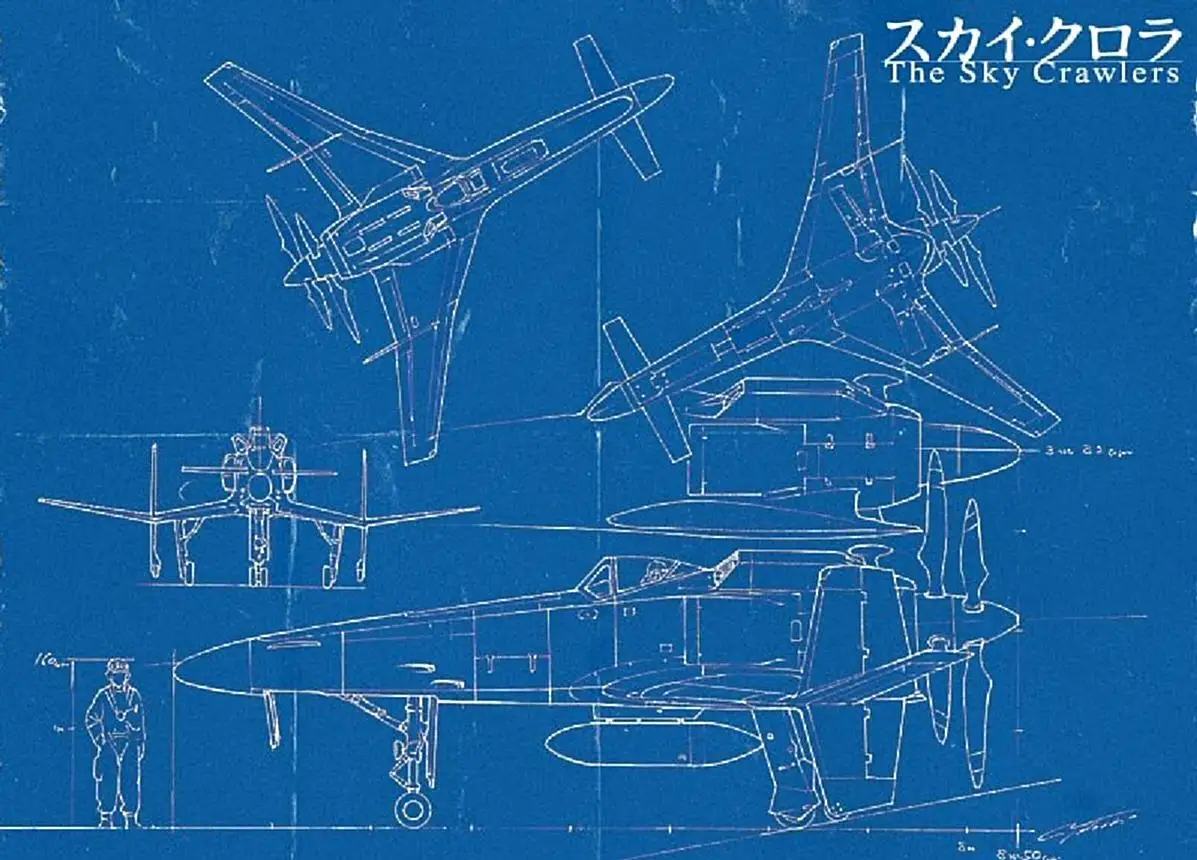 WW2 Plane F4U Corsair blueprintsci Fi Ретро винтажная наклейка из крафт бумаги Картина на холсте