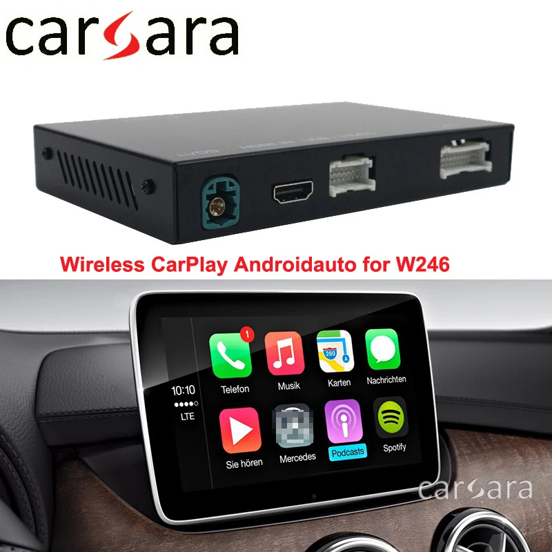 Billig Drahtlose CarPlay Adapter Für B Klasse W246 Androidauto Decoder Mit Original Bildschirm Telefon Siri Steuer Navi