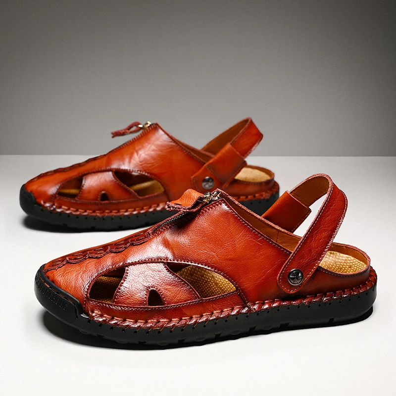 

Men Sandels Sandalias Hombre Verano Men Fashion Sandals Rubber For Men's Shoes Transpirables Sandles Sandalen Heren