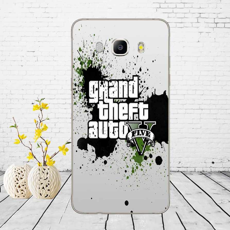 33DD Grand Theft Auto GTA V Мягкий силиконовый чехол для Samsung Galaxy a3 a5 2017 A6 A8 2018 j3 j5 j7 2016