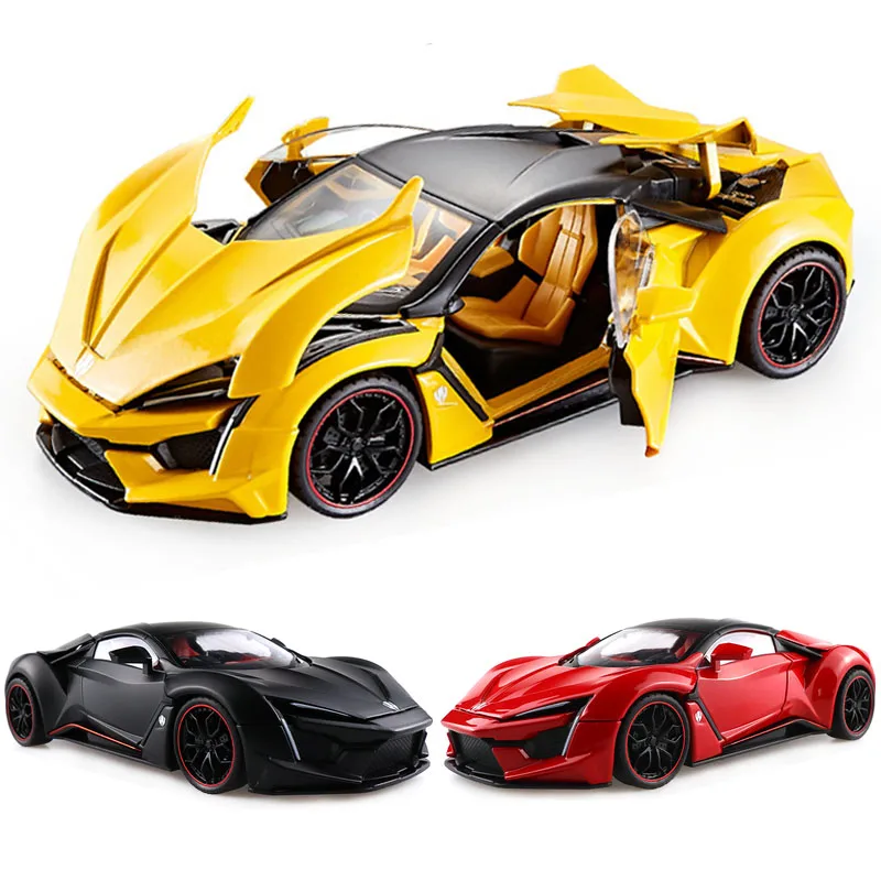 

1:32 1:24 Lykan Hypersport Fenyr Die Cast Alloy Car Model Collectibles Boy Birthday Present Children's Toy Car Free Shipping
