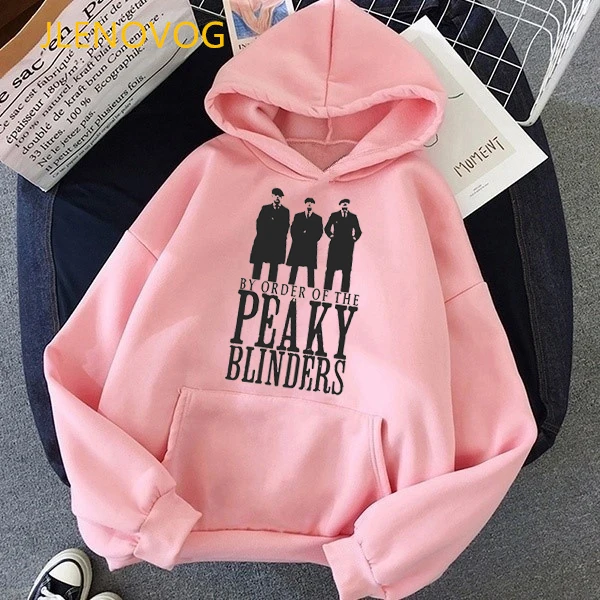 

Peaky Blinders Graphic Print Hoodies Women Sweatshirt Femme Hip Hop Tracksuit Long-Sleeved Velvet Thickening Tracksuit