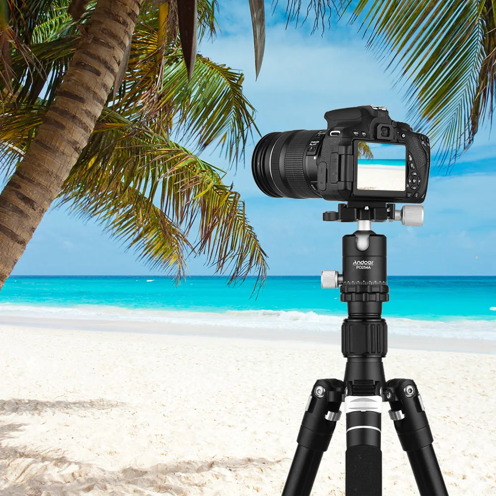 Портативный дорожный штатив Andoer 60 дюймов монопод для камеры с шаровой головкой 360