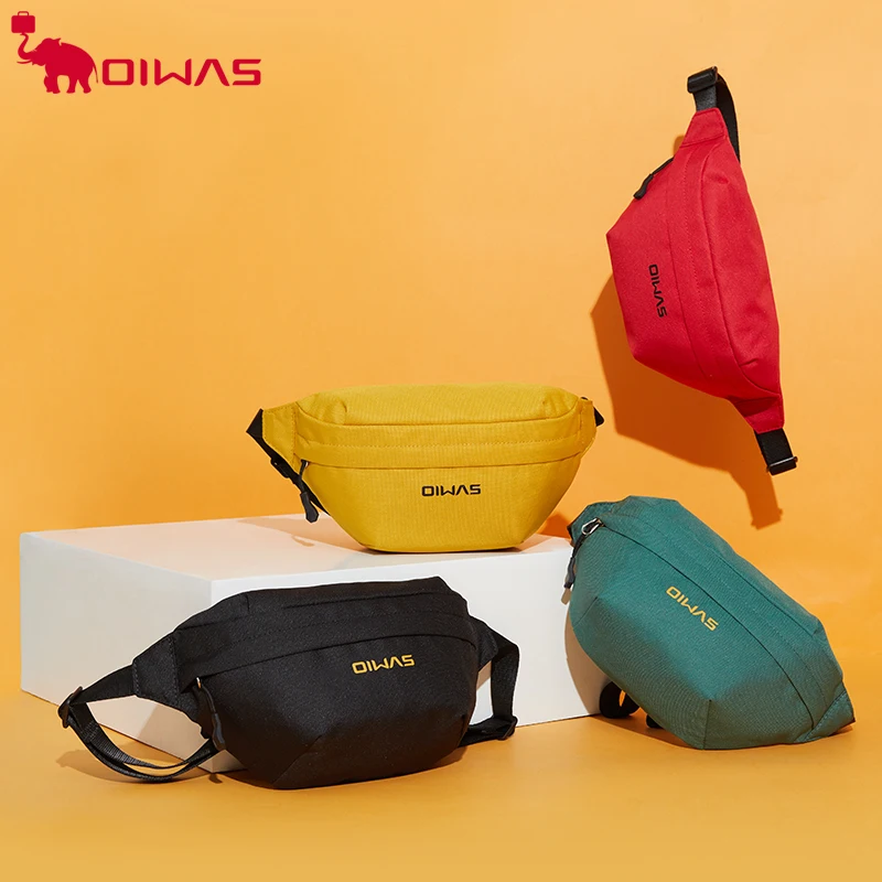 

Oiwas Ins Street Trend Chest Bag College Students Women's Waist Bag Purse Girls Pack Fashion Crossbody Banana Travel Belt Bags