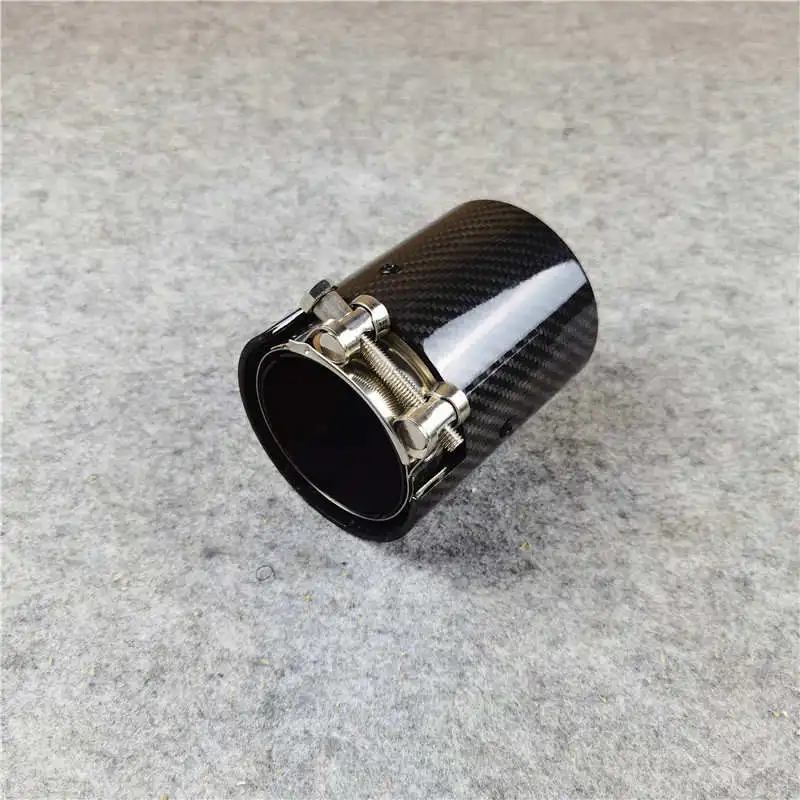 1 Piece Carbon Fiber Exhaust Pipe For M2 M3 M4 M5 F87 F80 F82 F83 F90 M135i M140i M335i M340i M235i M240i Nozzles M Muffler Tip images - 6