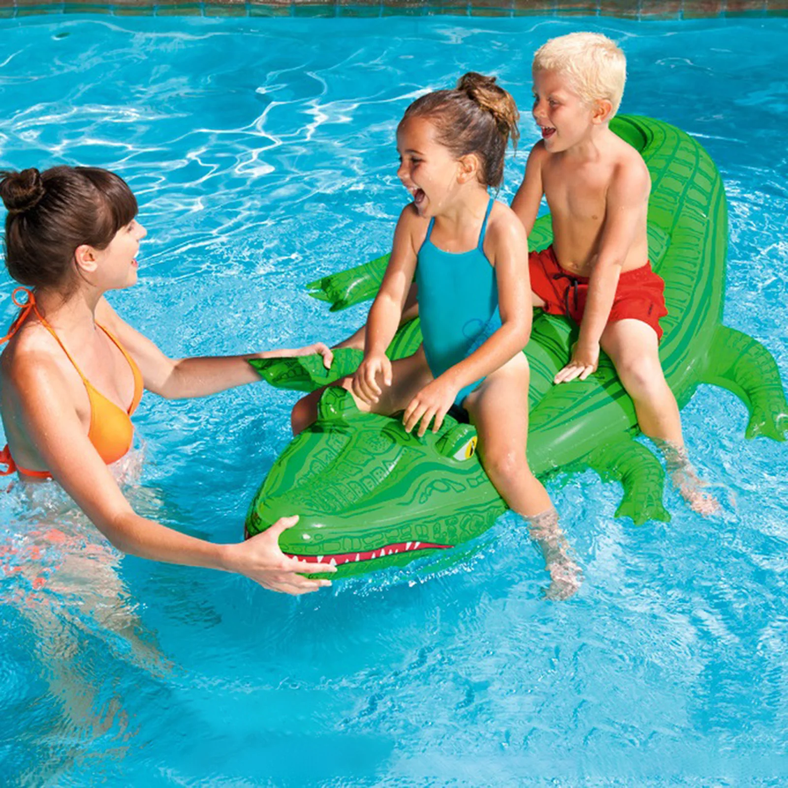 

Water Toys Summer Floating Bed Inflatable Crocodile Pool Float Ride-on Pool Float Pvc Swimming Pool Floating Bed Sea Mattress