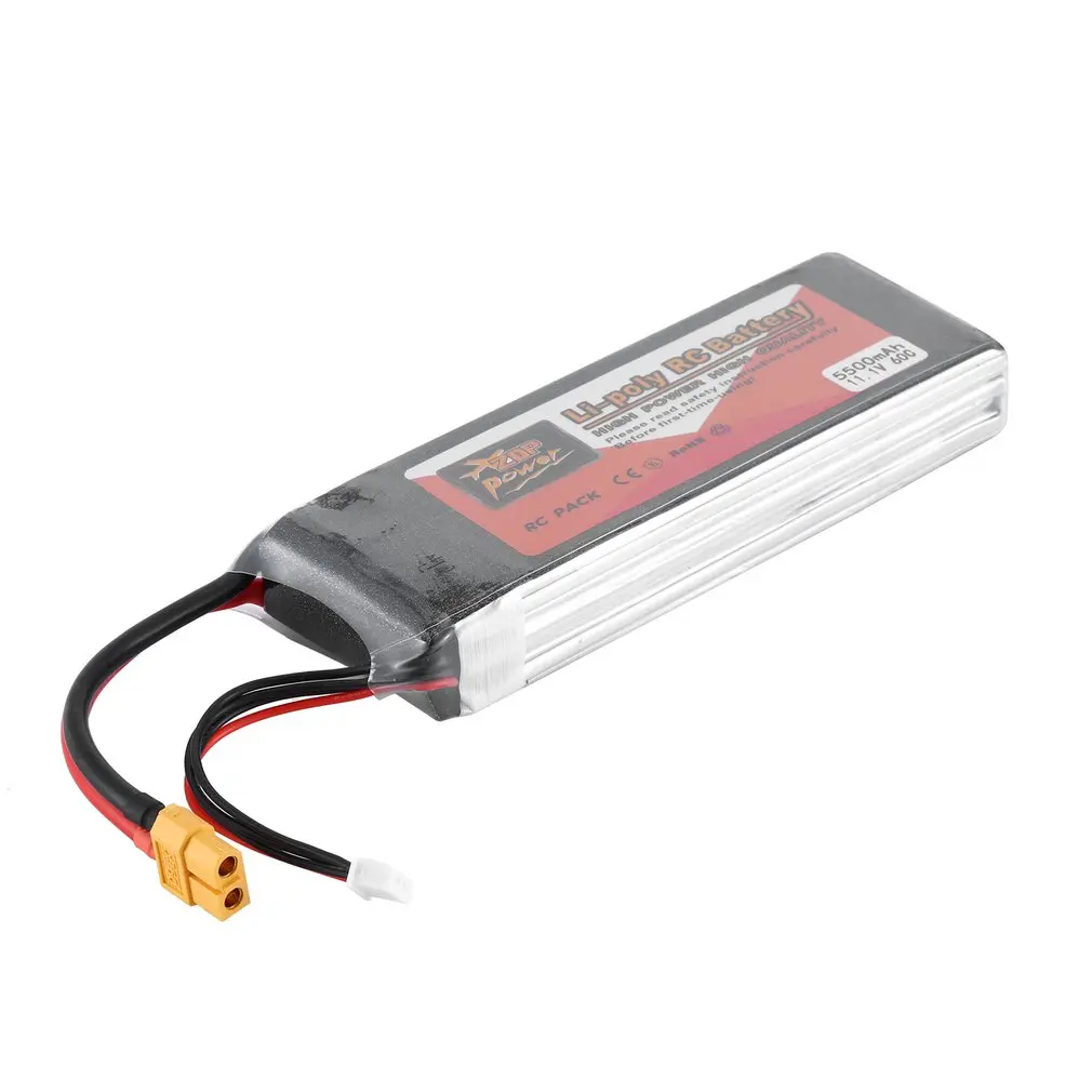 

ZOP Power 11.1V 60C 5500mAh T Plug XT60 Plug JX9050135 Lipo Battery Rechargeable Battery For RC Racing RC Aircraft