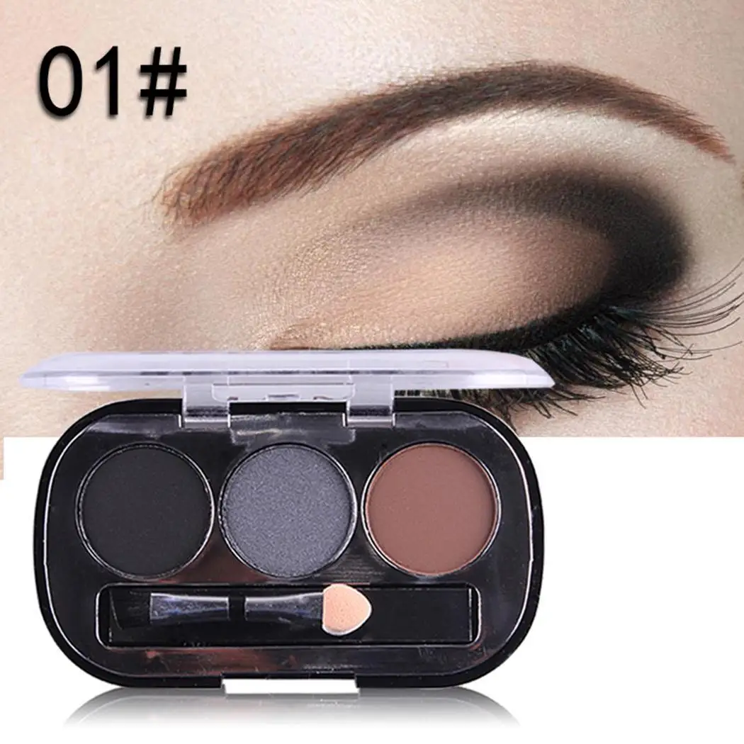 Натуральный 4 цвета пудра для бровей определение 40 г палитра пудры Кисть макияжа