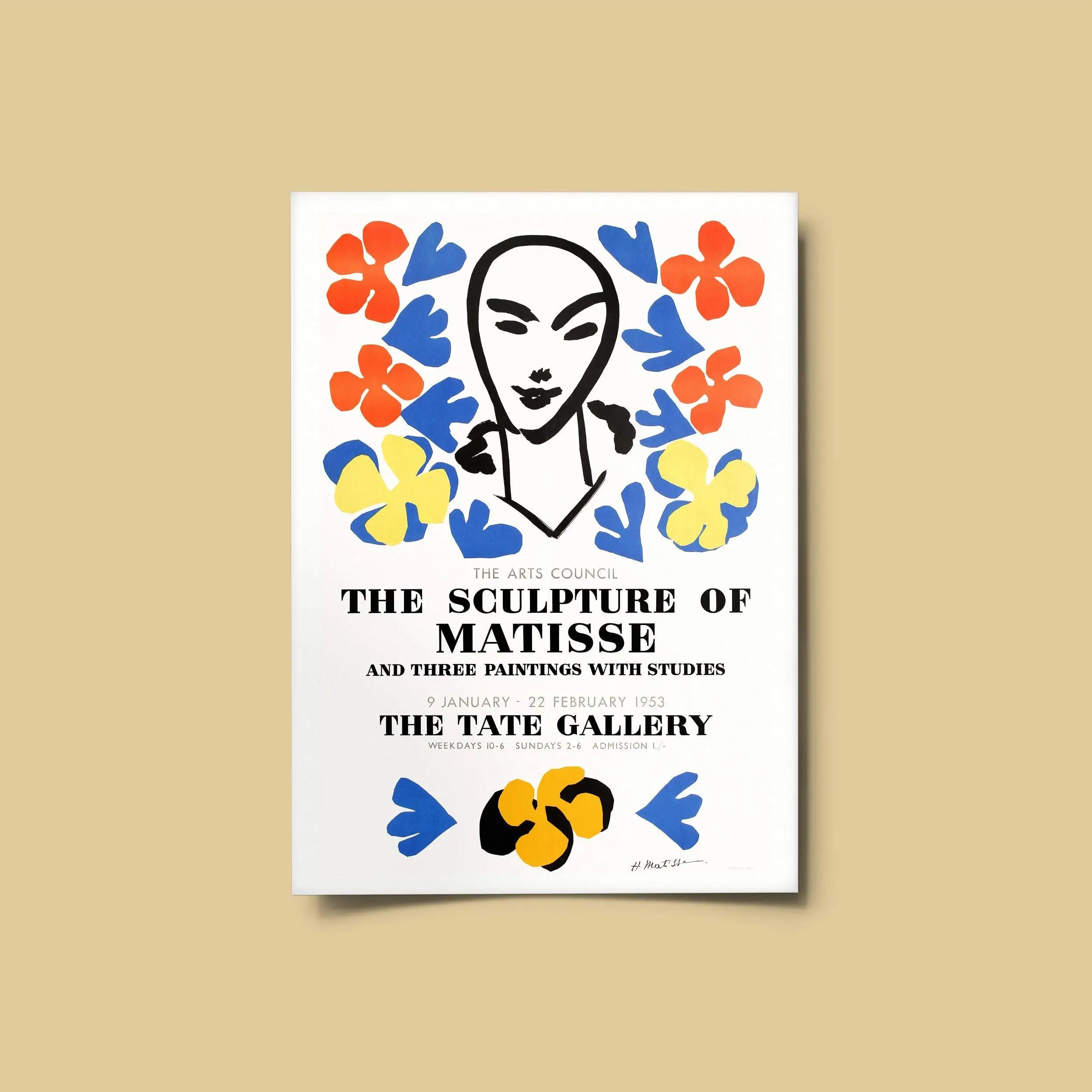 Винтажный выставочный плакат Анри матиссе принт недорогая настенная