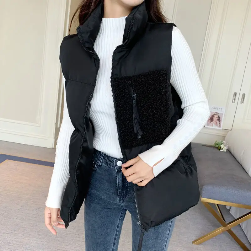 

Down cotton waistcoat for women in autumn and winter