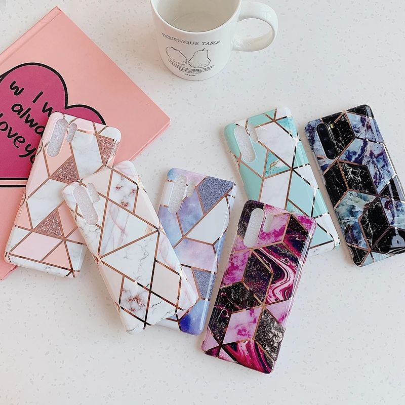 

Fashion Luxury Marble Phone Case For HUAWEI P20 P30 P40 Pro Lite Mate 30 Pro Lite Soft Silicone Shockproof Cases Cover