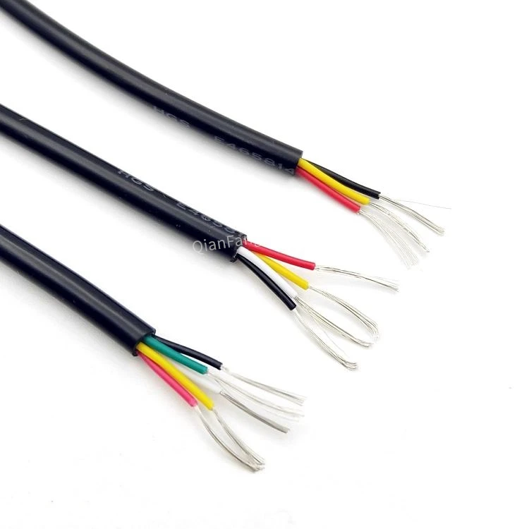 Провод с покрытием, медный кабель 30AWG 28AWG, канал аудио линии 2 3 4 ...