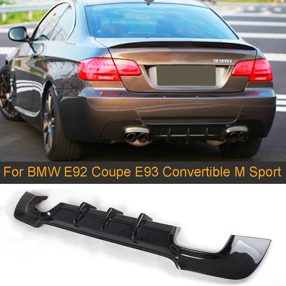 3 Serier углеродного волокна задний диффузор спойлер для BMW E92 E93 M Sport купе 2005 2011 335i