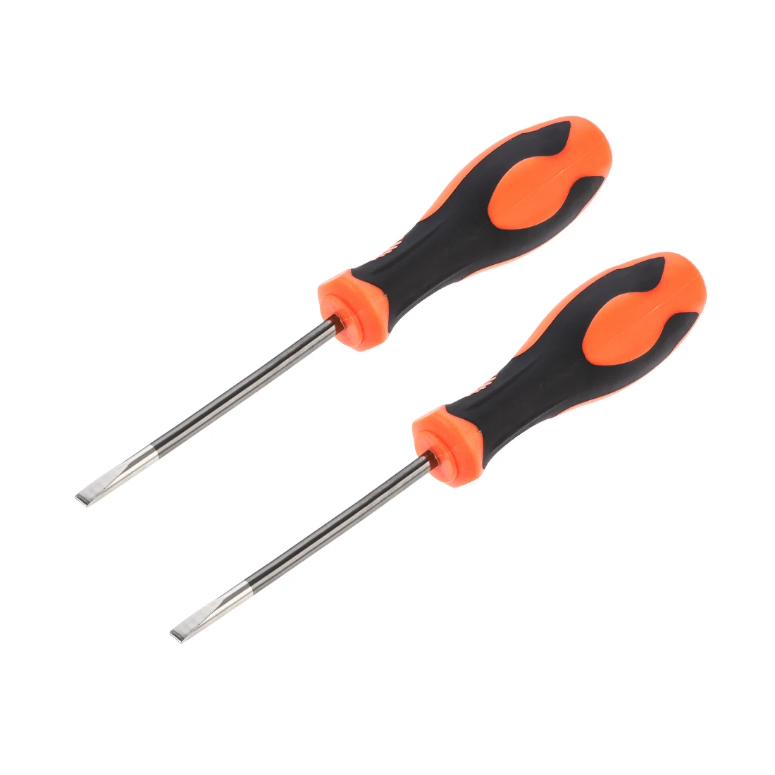 

Uxcell 2 Pcs 5.5mm Slotted Magnetic Screwdriver 4" Round Shaft Non Slip Black+Orange Handle