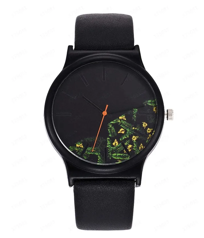new fashion women watches luxury famous brand ladies wrist watches women flower leather strap quartz watch relogio feminino hot free global shipping